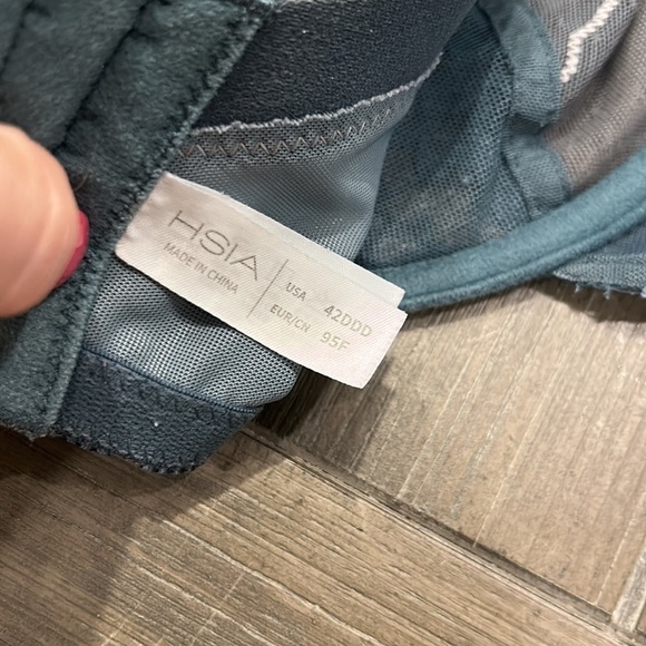 HSIA Dark Teal Lace Bra 42DDD - Picture 7 of 10